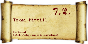 Tokai Mirtill névjegykártya